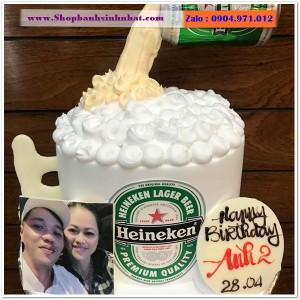 Bánh Sinh Nhật Hình Lon Bia Chai Rượu - LK50